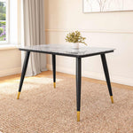 Flair 4 Seater Dining Table- Grey and Black