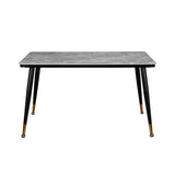 Flair 4 Seater Dining Table- Grey and Black