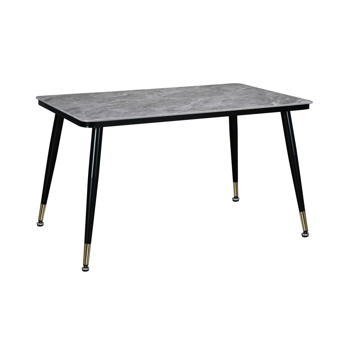 Flair 4 Seater Dining Table- Grey and Black