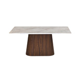 4 Seater Bevon Ceramic Dining Set with Flinda Base and Ellipse Chairs- Cloud Beige