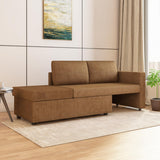 Flip 2 Seater Sofa Cum Bed- Brown