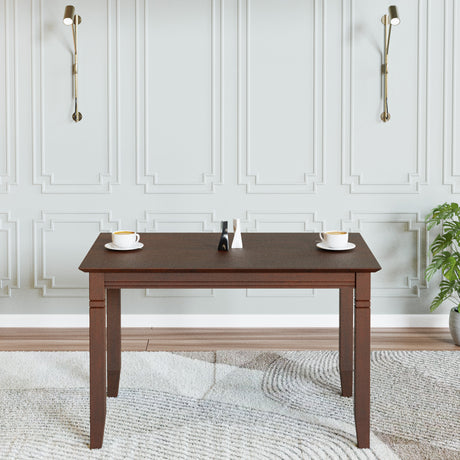 Nilkamal Floret 4 Seater Dining Table (Walnut)