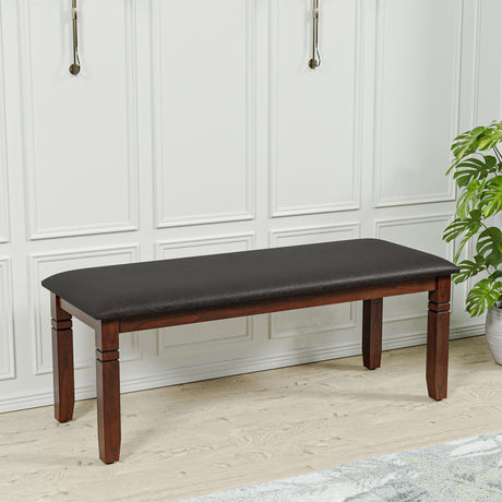 Nilkamal Floret 6 Seater Dining Bench (Walnut)