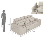 Glide 3 Seater Electric Slider Sofa Kit- Beige