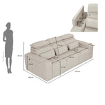 Glide 3 Seater Electric Slider Sofa Kit- Beige