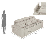 Glide 3 Seater Electric Slider Sofa Kit- Beige