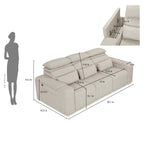 Glide 3 Seater Electric Slider Sofa Kit- Beige