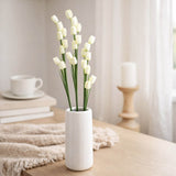 Tulip Artificial Flower Stick- White