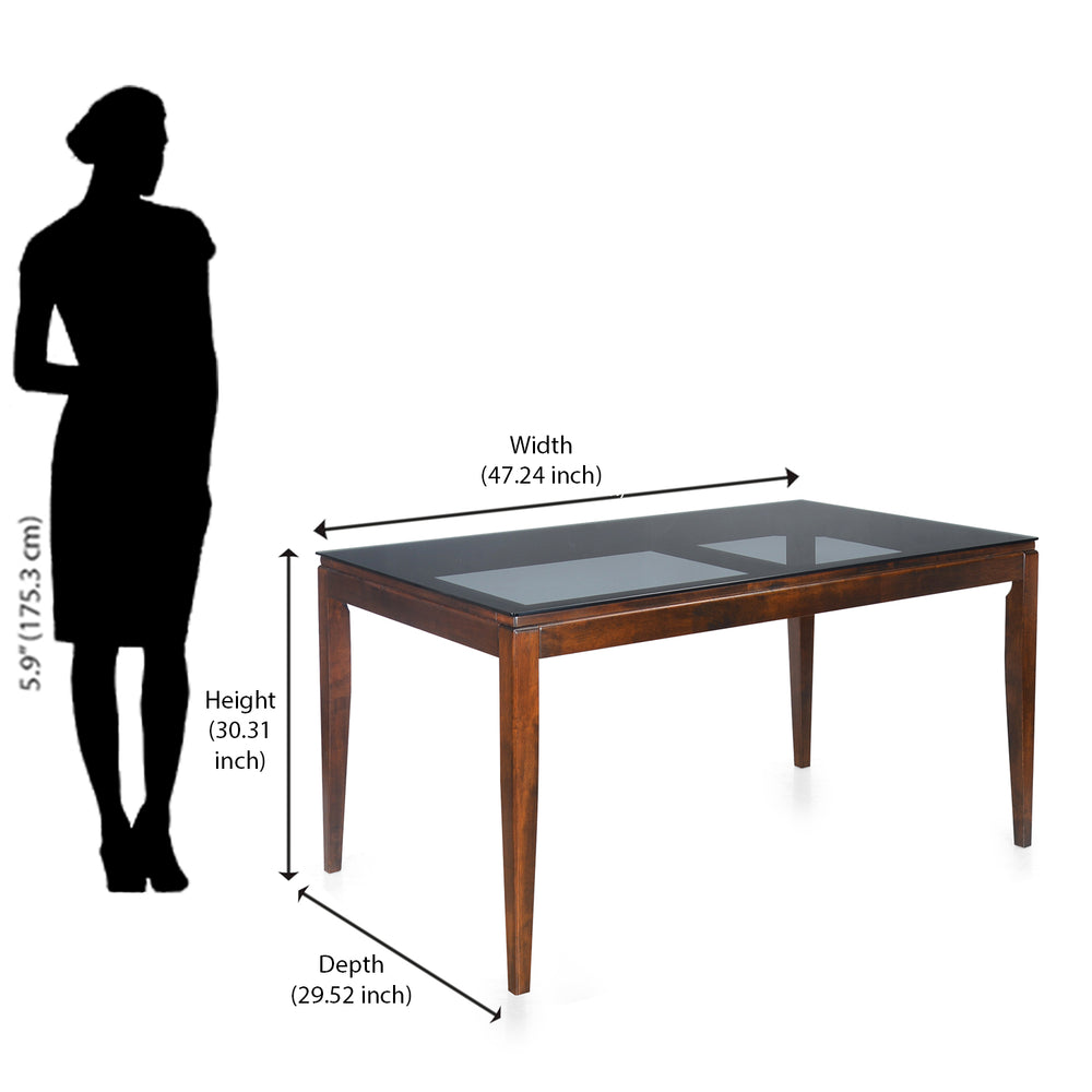 Hampshire 4 Seater Dining Table (Walnut)