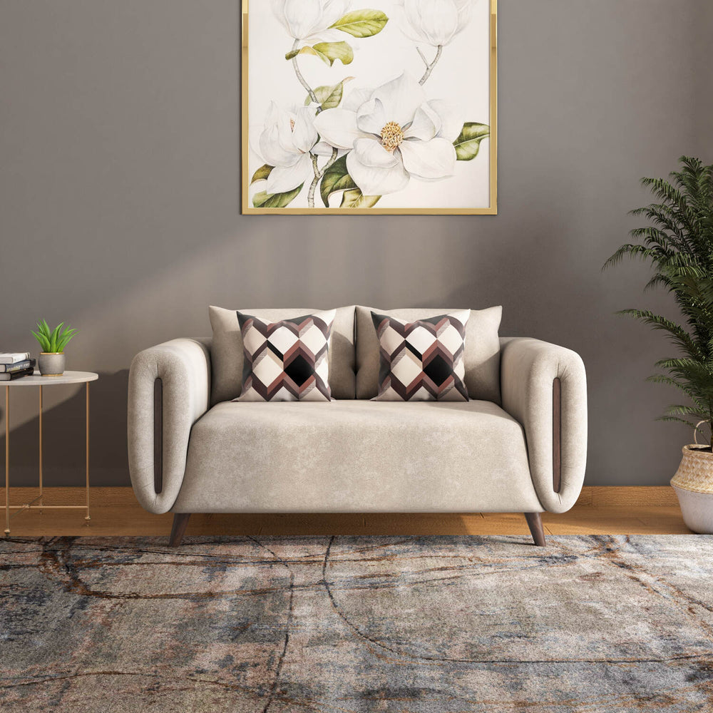 Harper 2 Seater Fabric Sofa- Beige