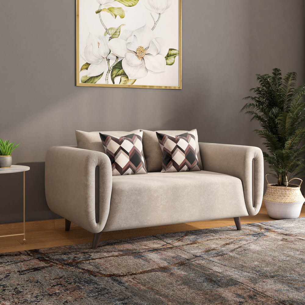 Harper 2 Seater Fabric Sofa- Beige