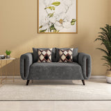 Harper 2 Seater Fabric Sofa- Grey