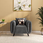 Harper 1 Seater Fabric Sofa- Grey