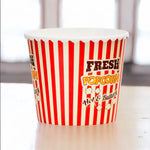 Plastic 2000 ml Pop Corn Snack Tub- Red