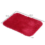 Lurex Solid Polyester 16' x 24' Anti Slip Bath Mat- Pink