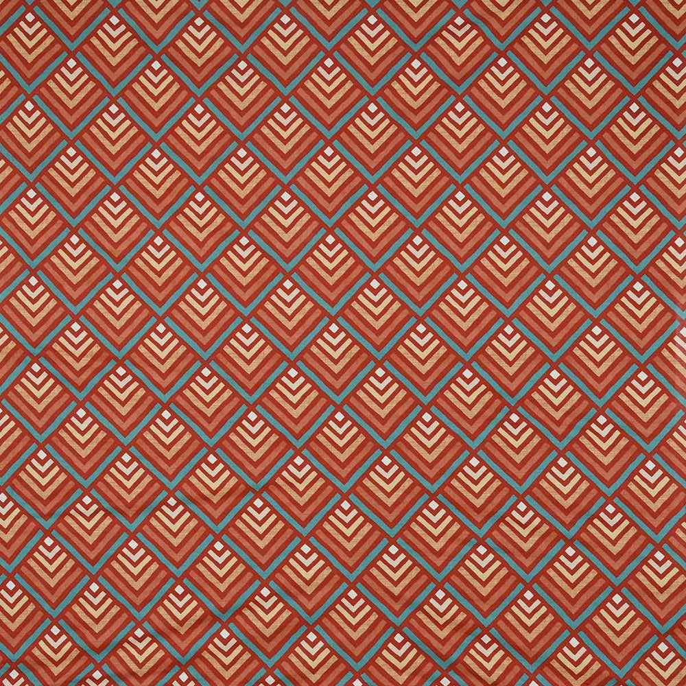 Arias by Lara Dutta Abstract Cotton King Bedsheet With 2 Pillow Covers (Red)