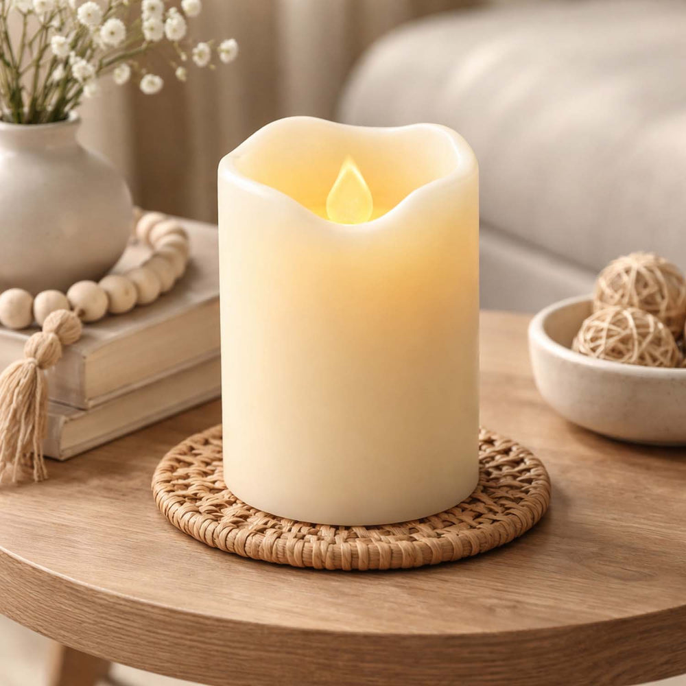 Dazzle Non Moving LED Candle- White