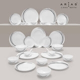 Arias by Lara Dutta Moon Black Fantasy Dinner Set - 33 Pieces