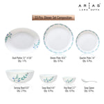 Arias by Lara Dutta Moon Morning Glory Dinner Set - 33 Pieces