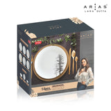 Arias by Lara Dutta Moon Blue Spring Dinner Set - 14 Pieces