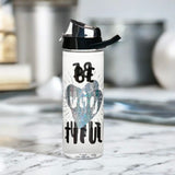 Nilkamal Beautiful Print 750 ml Sports Water Bottle (Black)