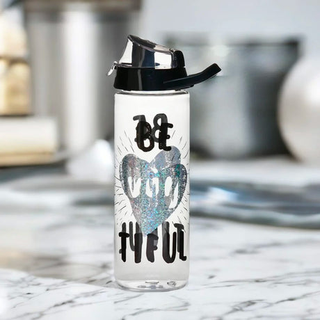 Nilkamal Beautiful Print 750 ml Sports Water Bottle (Black)
