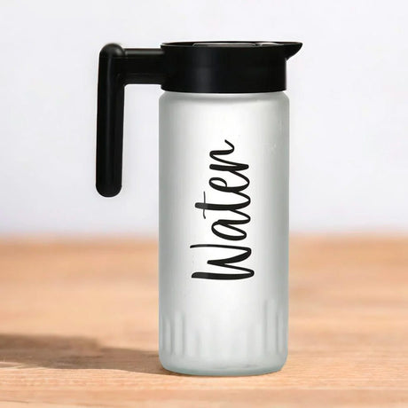 Nilkamal Minimalist 1460 Ml Water Jug With Lid White Black