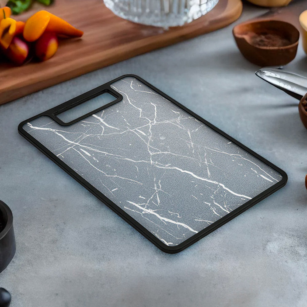 Nilkamal Vegetables And Fruits Cutting Plastic Chopping Board Grey