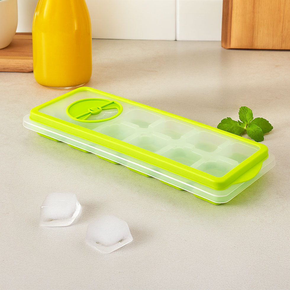 Ice Cube Tray with Lid- Green