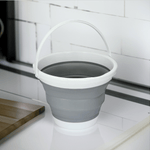 Multipurpose Collapsible Bucket- Grey & White