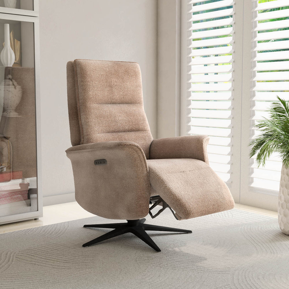 Hover 1 Seater Triple Motor Zero Gravity Electric Recliner- Beige