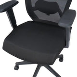 Hexon High Back Mesh Office Chair with Adjustable Arm (Black)