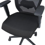Hexon High Back Mesh Office Chair with Adjustable Arm (Black)