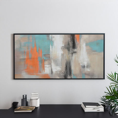 Nilkamal Abstract Canvas Wall Painting (Multicolor)
