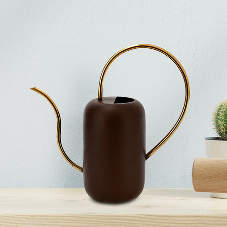 Nilkamal Metal Watering Can Brown Gold
