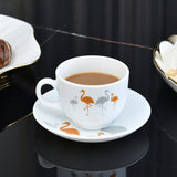 Nilkamal Arias by Lara Dutta Ornate Charms Cup & Saucer Set of 12 (220 ml, 6 Cups & 6 Saucers, White)