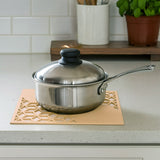 MDF Wooden Trivet- Brown & Beige