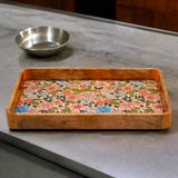 Nilkamal Rectangular Wooden Serving Tray 40 X 26 Cm Multicolor