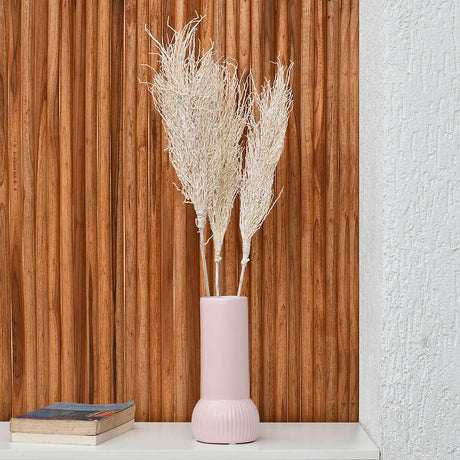 Nilkamal Abstract Decorative Ceramic Vase (Pink)