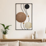 Cirque Panel Wall Décor- Black and Brown