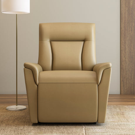 Credal 1 Seater Electric Rocker Recliner Sofa- Mustard