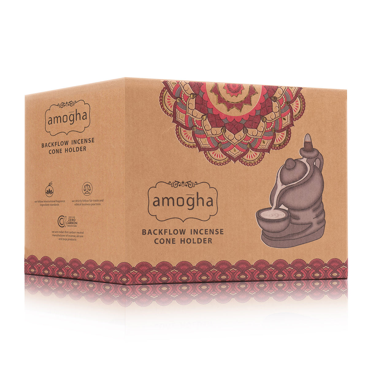 IRIS Amogha Backflow Incense Cone Holder- Grey