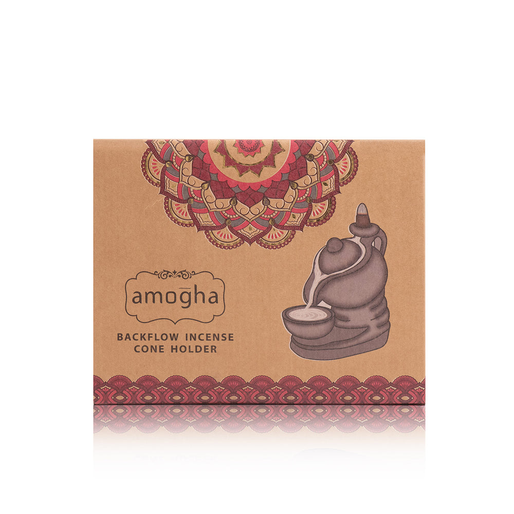 IRIS Amogha Backflow Incense Cone Holder- Grey