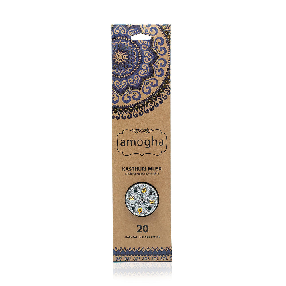 IRIS Amogha Kasthuri Musk Fragrance Incense Sticks Pack of 20