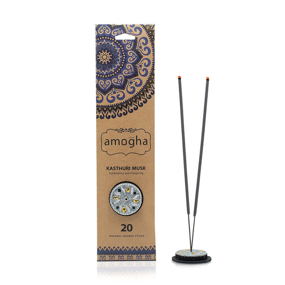 IRIS Amogha Kasthuri Musk Fragrance Incense Sticks Pack of 20
