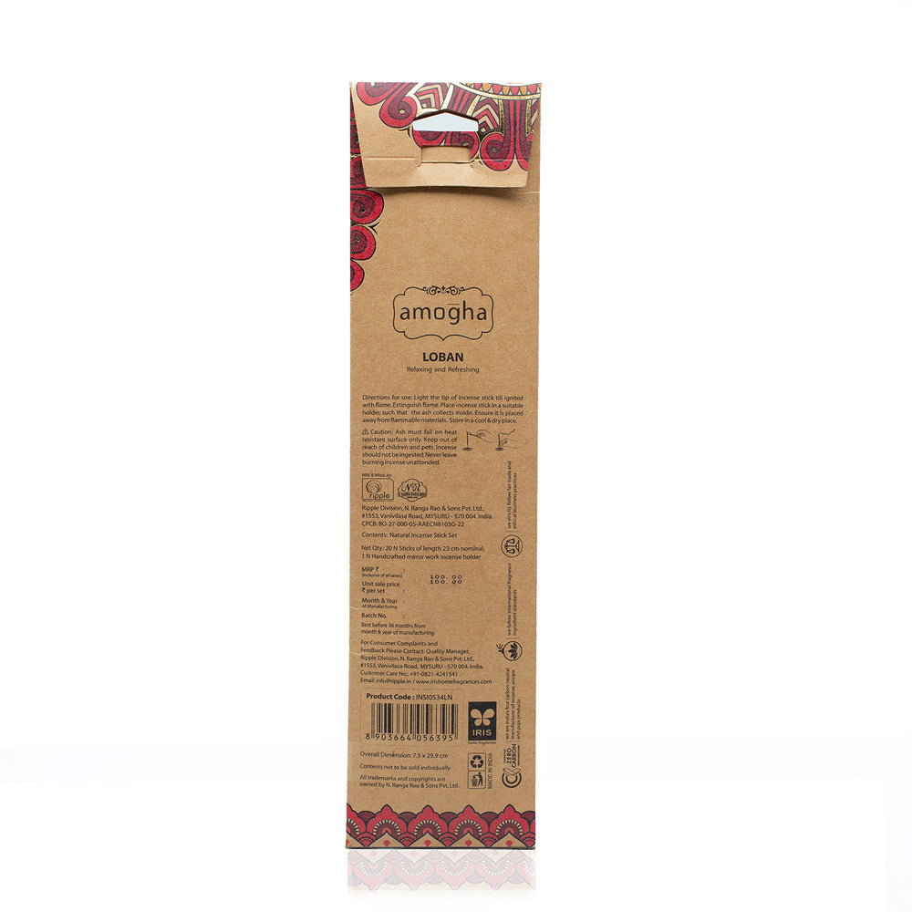 IRIS Amogha Loban Fragrance Incense Sticks Pack of 20