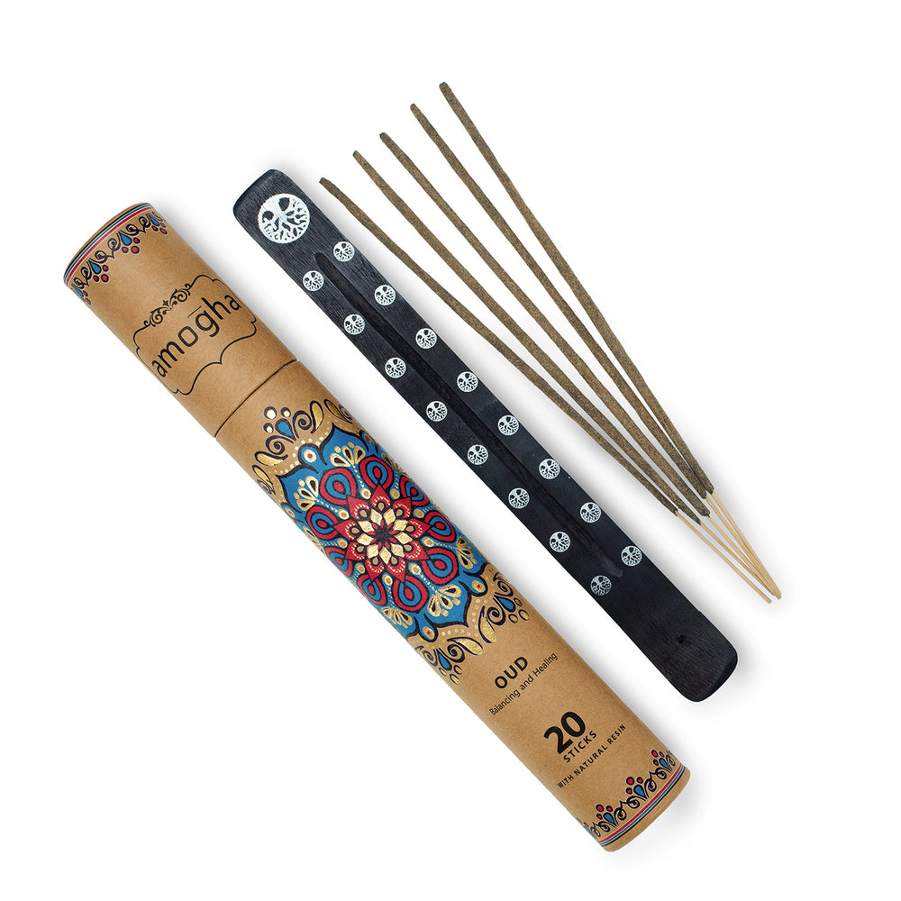 IRIS Amogha Oud Fragrance Masala Incense Sticks Pack of 20