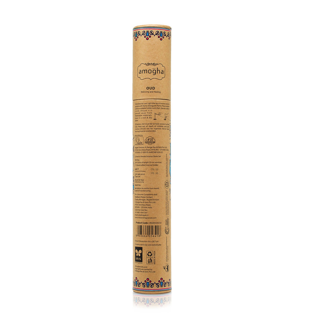 IRIS Amogha Oud Fragrance Masala Incense Sticks Pack of 20