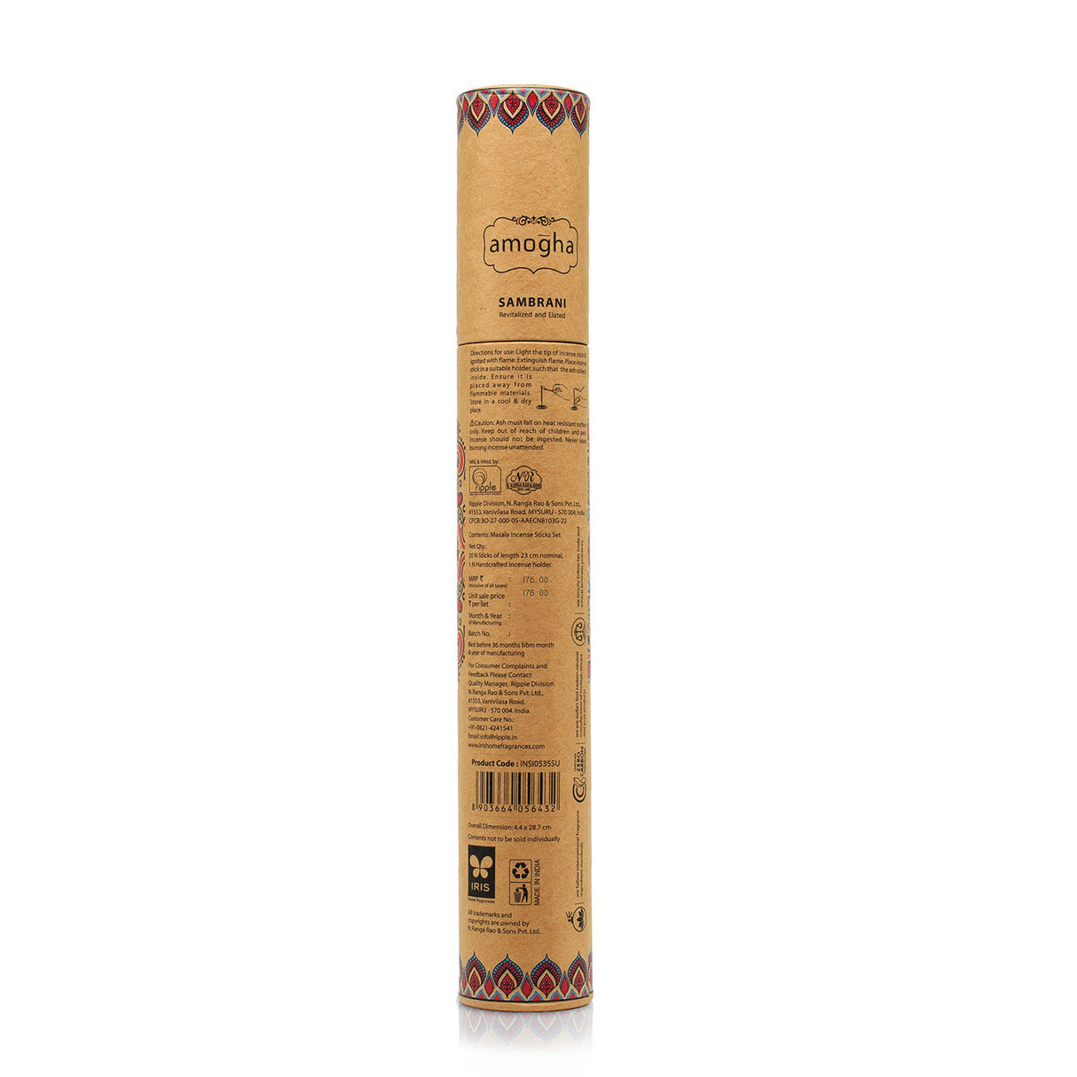 IRIS Amogha Sambrani Fragrance Masala Incense Sticks Pack of 20