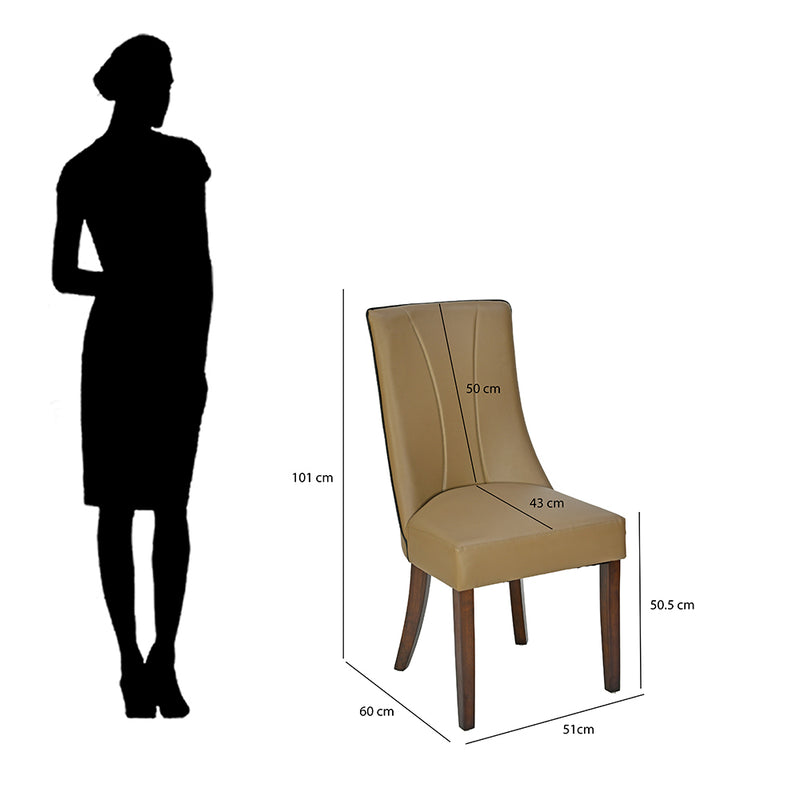 Prince Dining Chair (Milan Walnut)